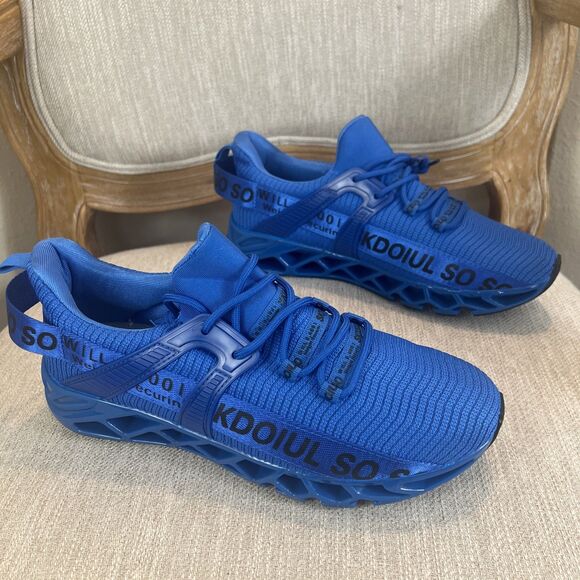 JUST SO SO Men\'s Athletic Sports Running royal Blue casual Sneaker EU 43 Size 10 main image 12